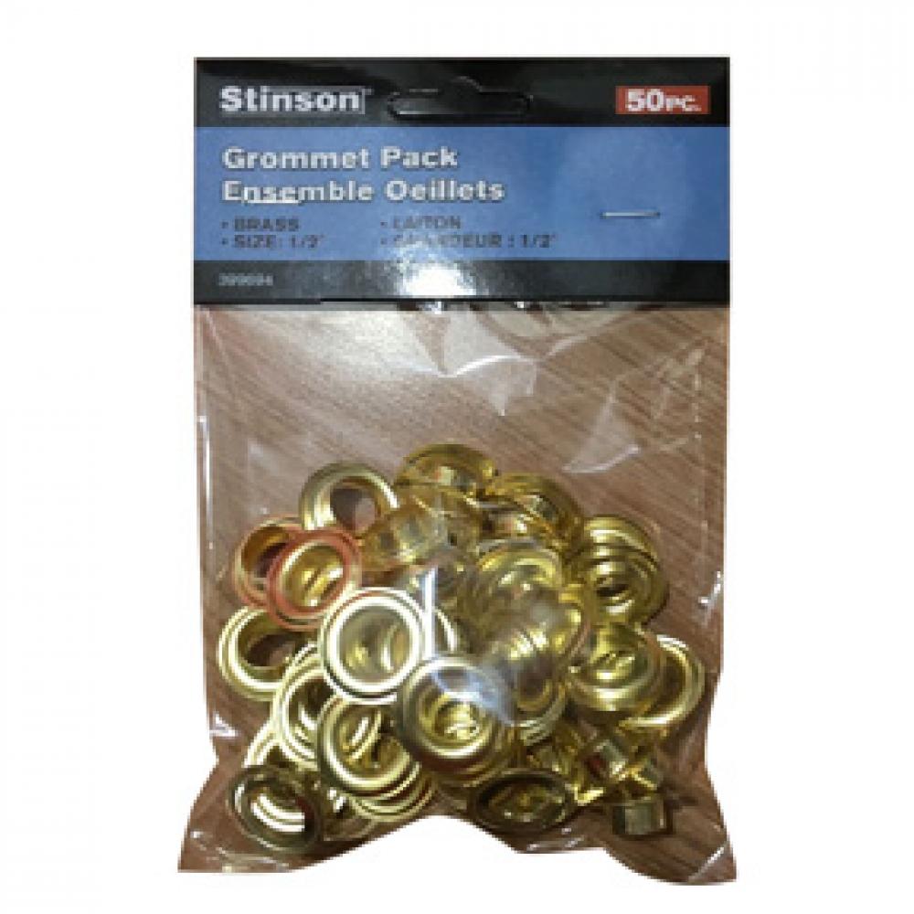 Brass Eyelet Grommets 1/2in 50Pk