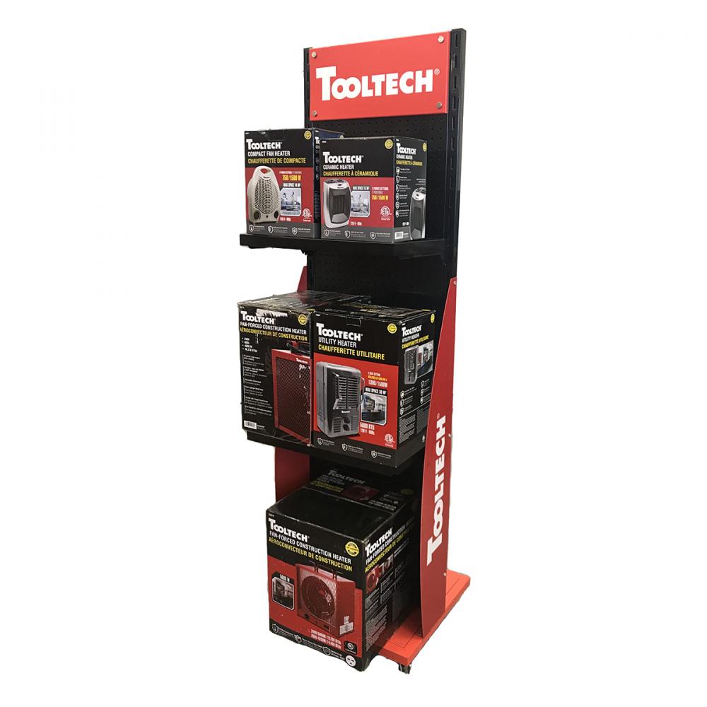 Tooltech Heaters Pegboard Display