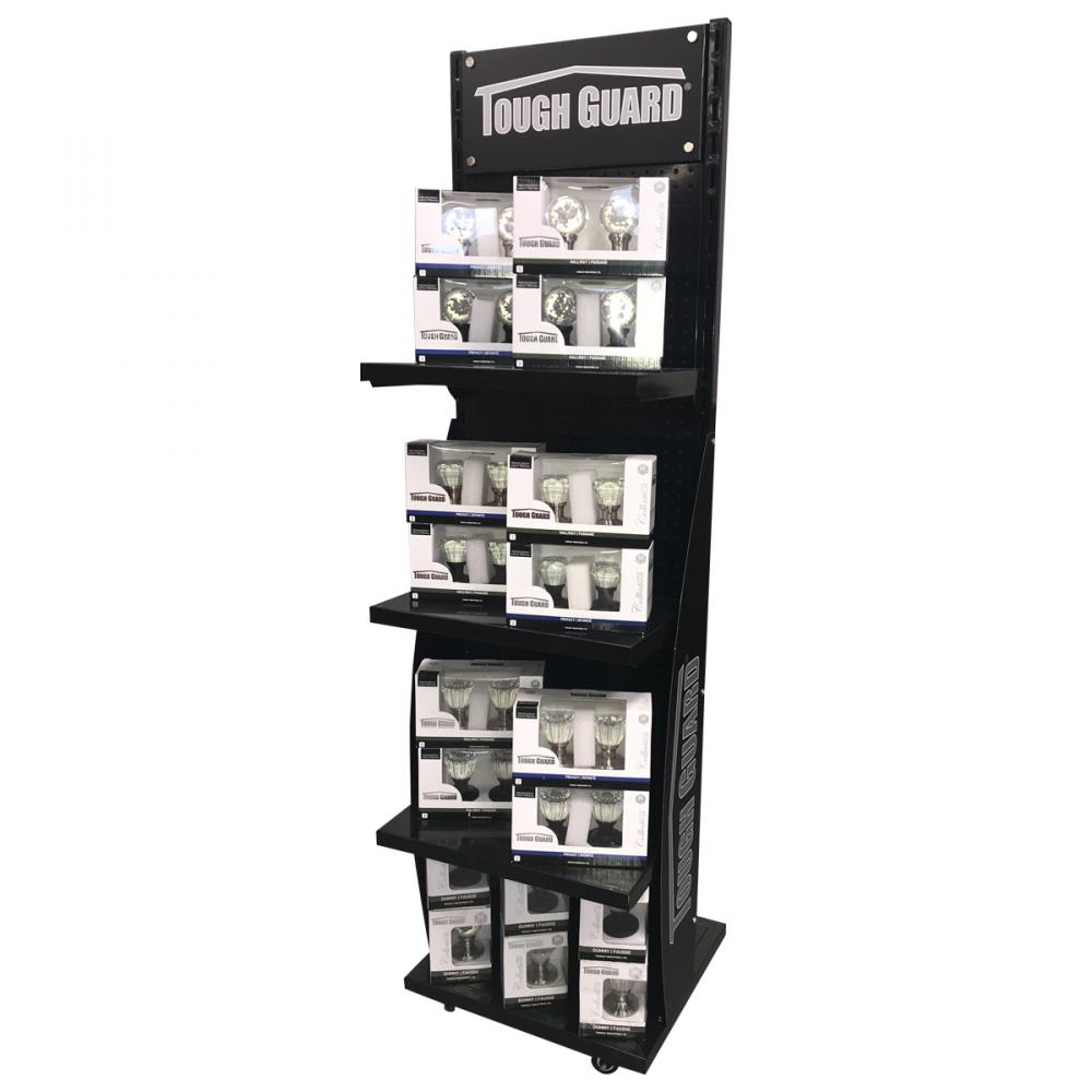 ToughGuard Crystal Knob Locks Pegboard Display