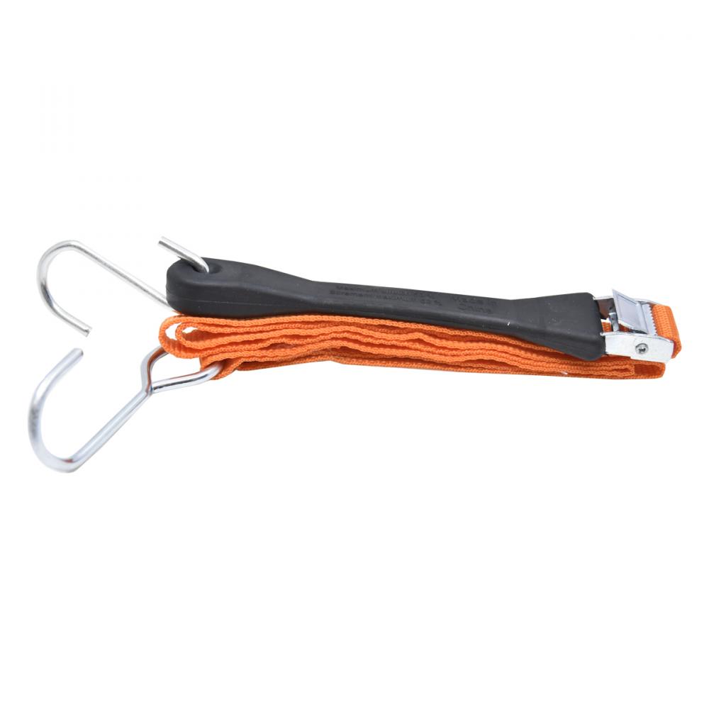 Adjustable Tie Down Strap EPDM with Cam buckle & J+S Hooks 1inx4ft 2Pk