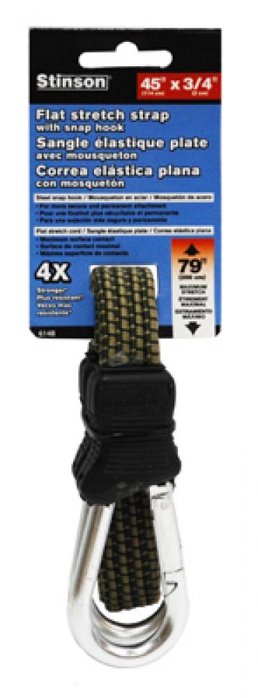 Tie Down Flat Bungee Cord With Snap Hook 3/4in x 45in