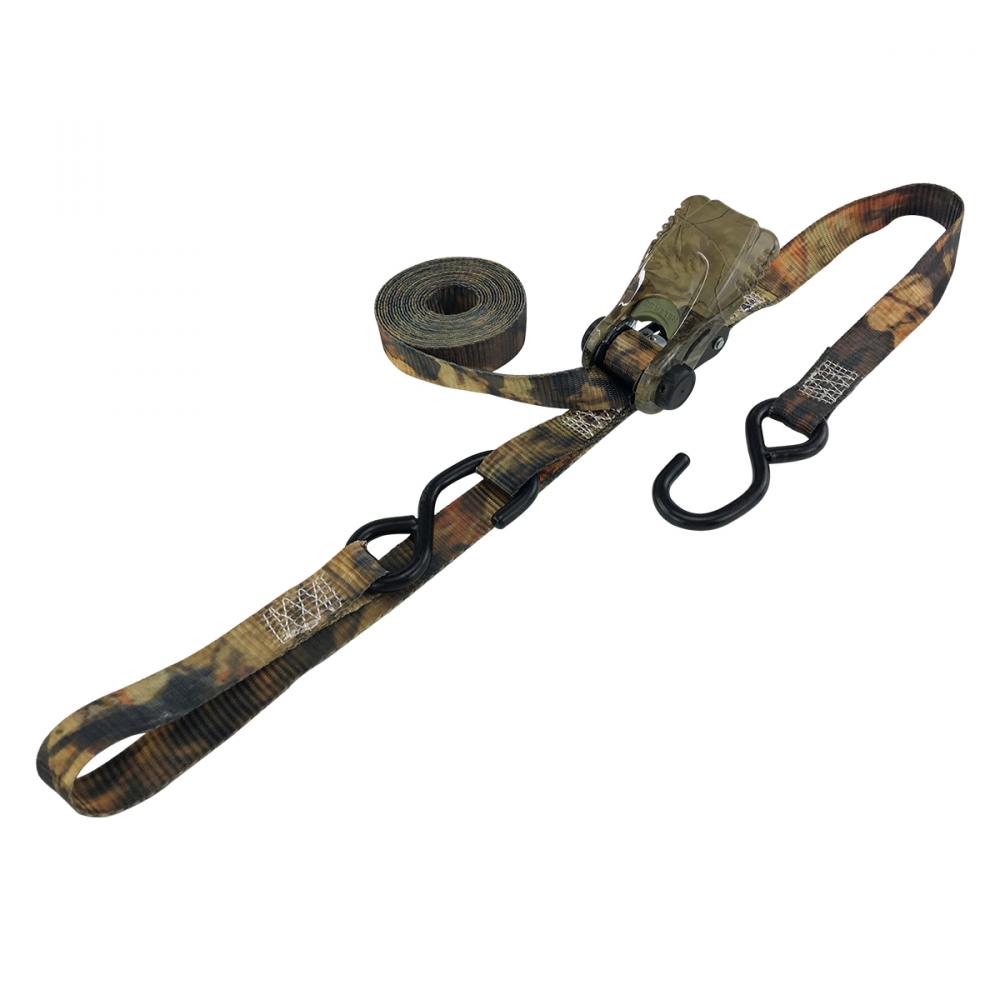 2PC Camo Ratchet Tie Down 1in x 15ft  BS-1500lb WLL-500lb