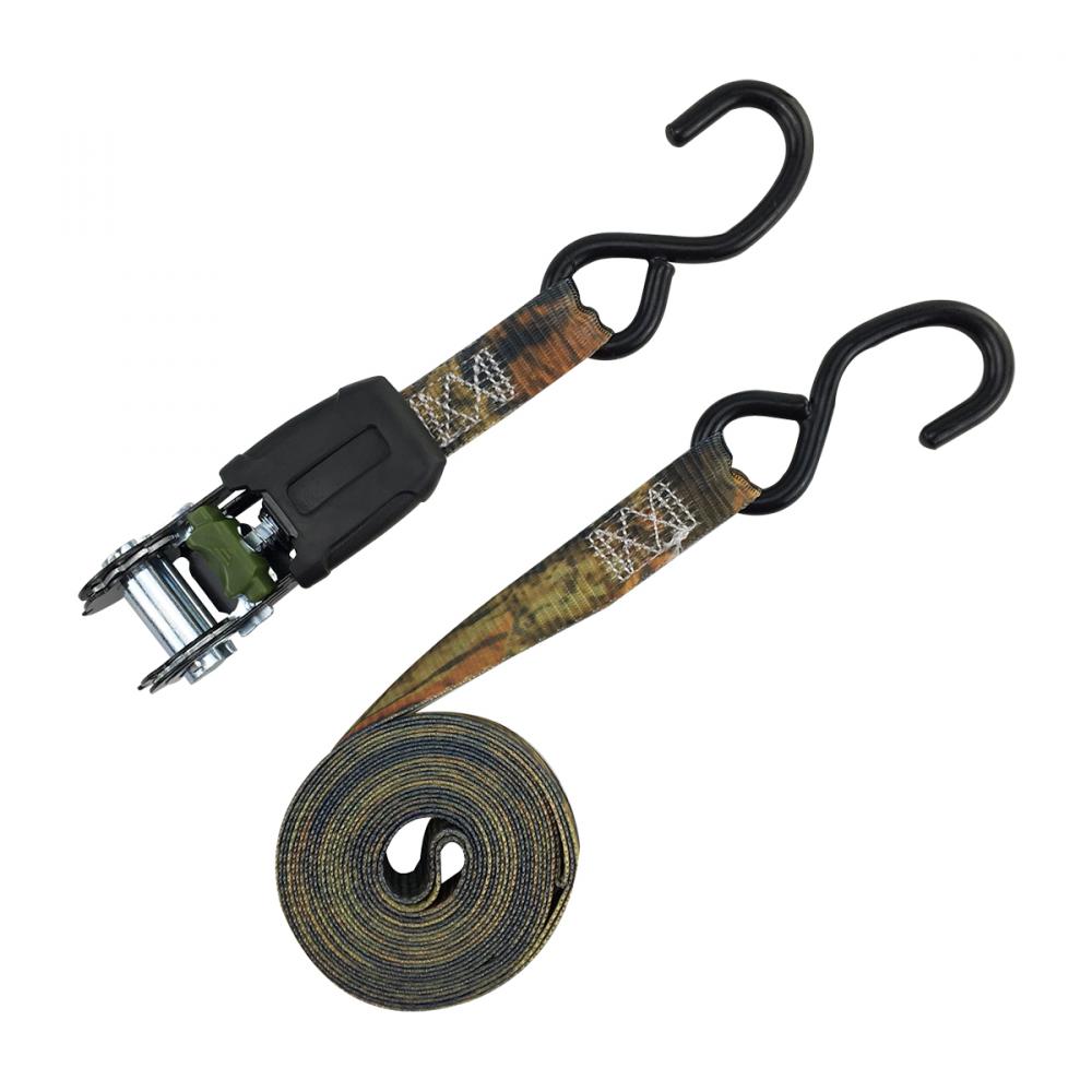 4PC Camo Ratchet Tie Down 1in x 15ft BS-1500lb WLL-500lb