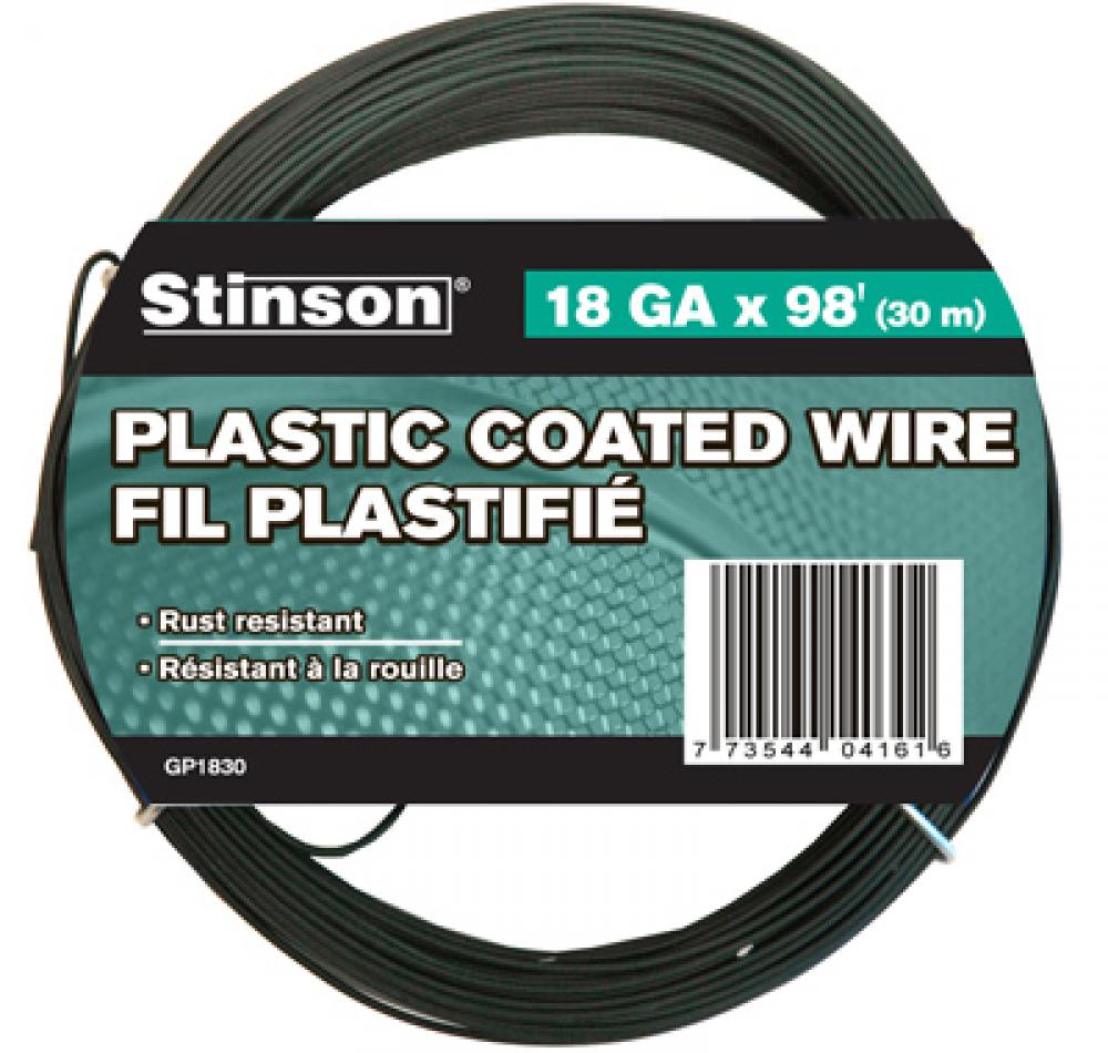 PVC Coated Steel Tie Wire 18ga x 30m Green