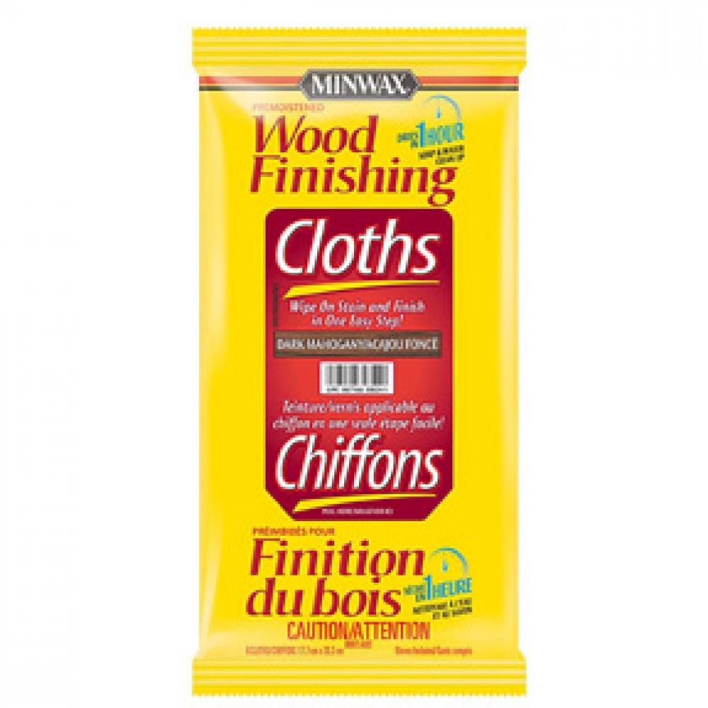 Wood Finishing Cloths Dark Mahogany