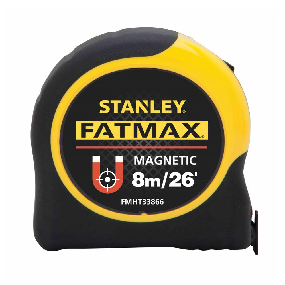 Tape Measure 26ft/8m x 1¼in Metric/Imperial Magnetic Hook Fat Max