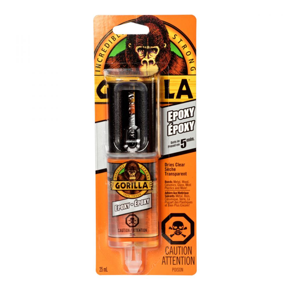 Gorilla Epoxy Adhesive Syringe Clear 25ml