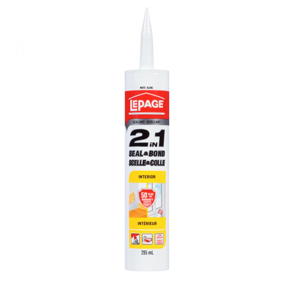 Seal & Bond 2-in-1 Interior Adhesive 295ml White