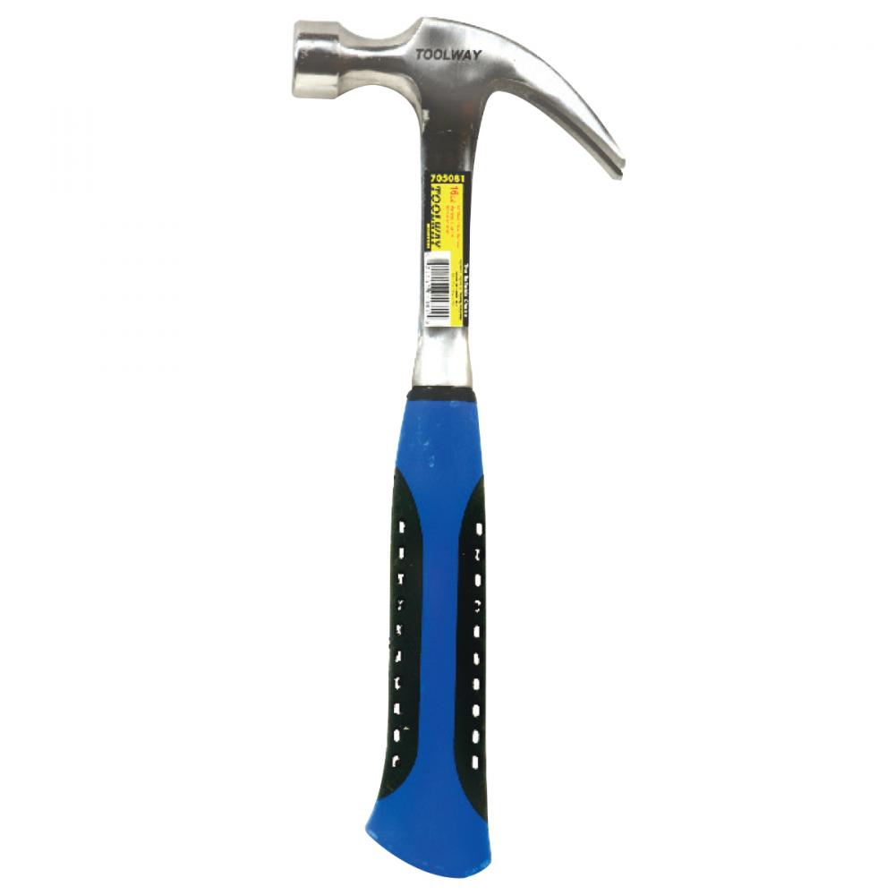 Claw Hammer 16oz All Steel Rubber Grip