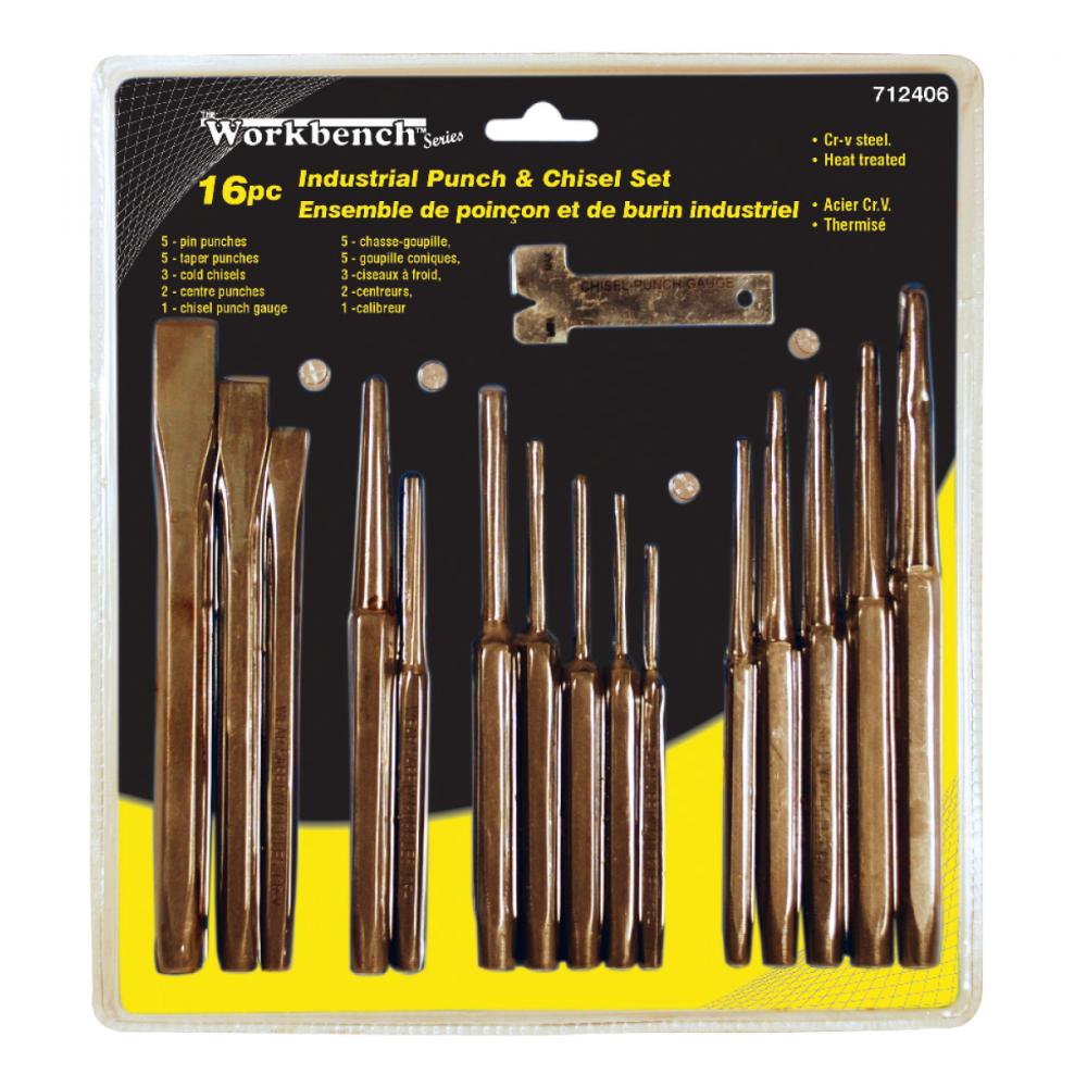 16 pc Mechanics Punch & Chisel Set