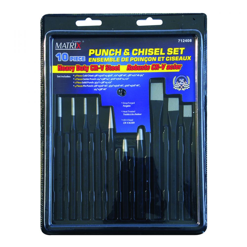 Punch & Chisel Set 10Pc