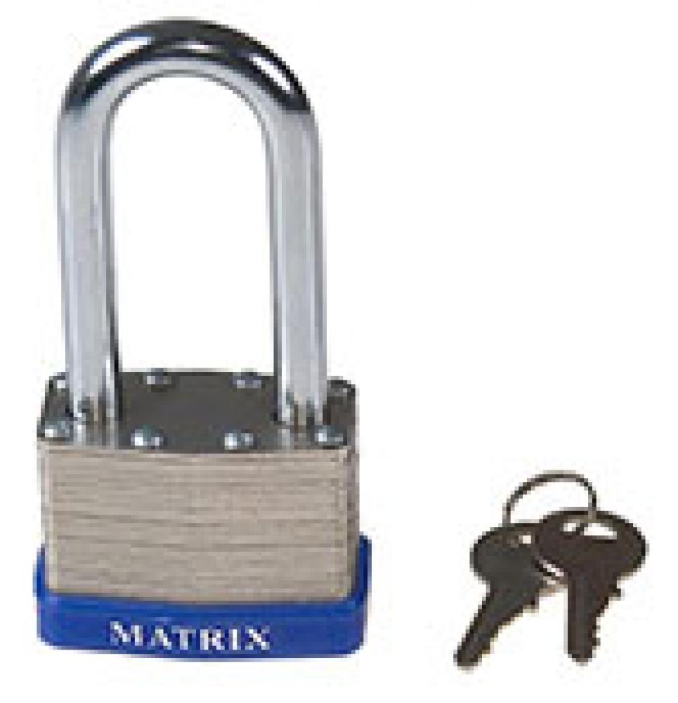 Padlock Laminated 50mm Long Shackle