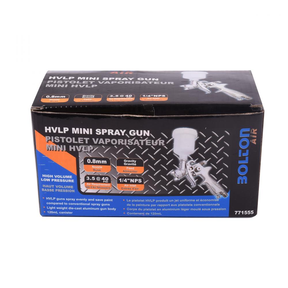 Air Spray Gun HVLP 0.8mm Drive Gravity Feed Bolton