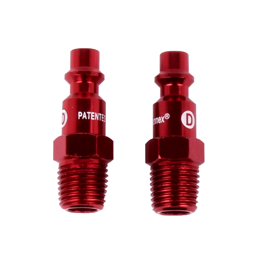 Red Plug ¼in MNPT ¼in 2pk