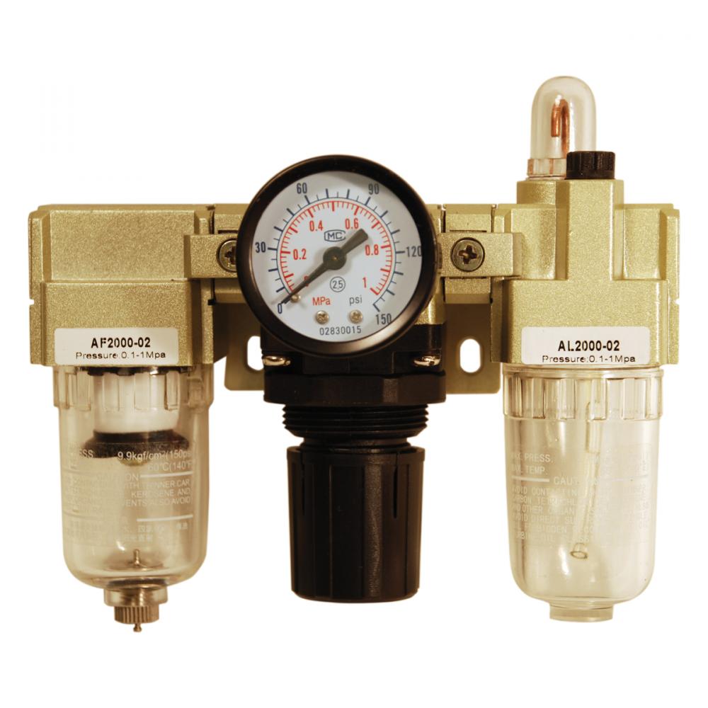 Air Filter L Reg. & Lubricator with Gauge