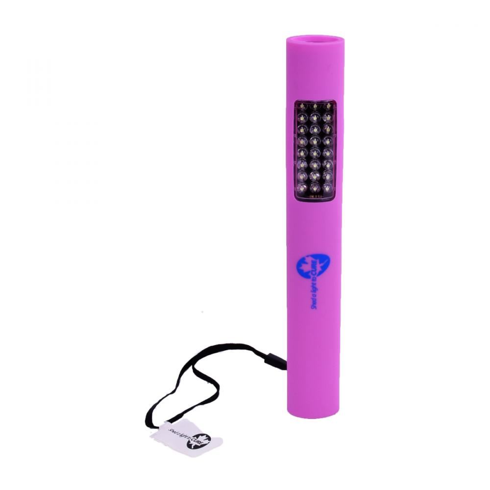 Nightstick Dual Light Flashlight/Floodlight 25-LED Pink