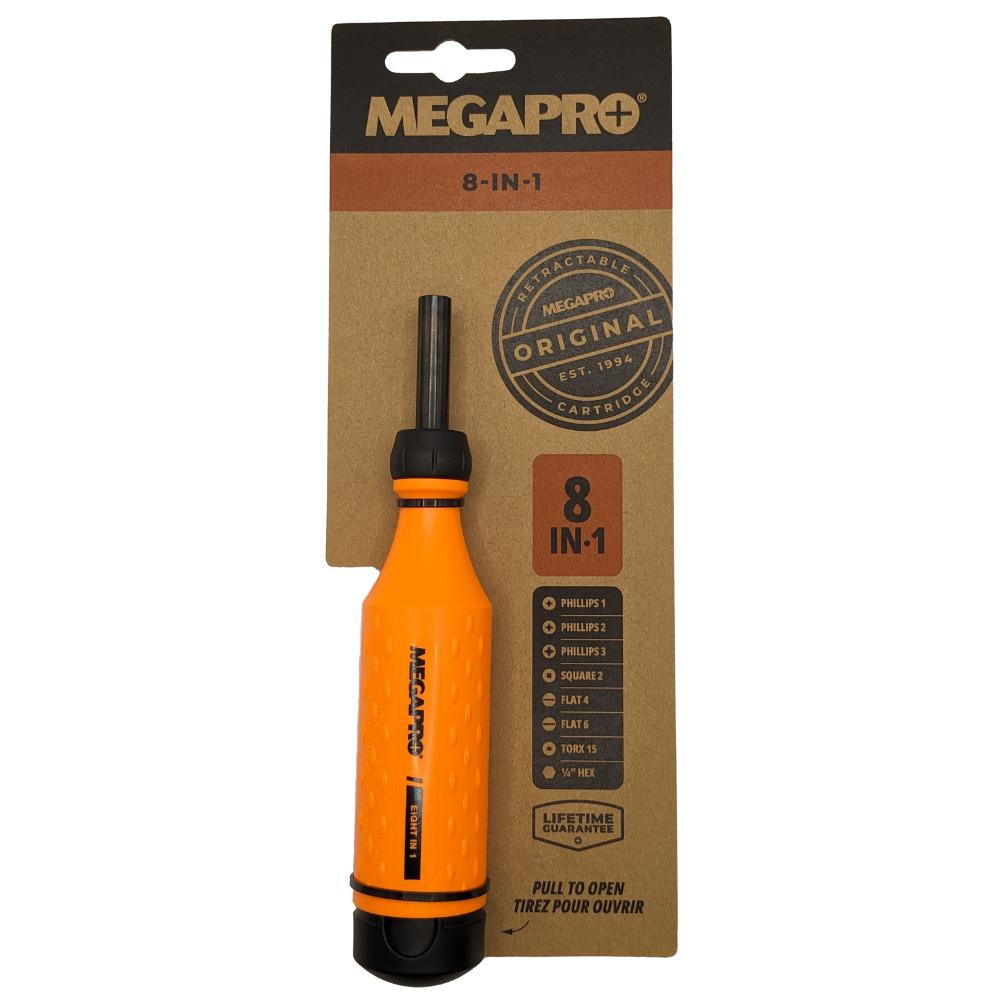 Megapro Screwdriver Original  8-in-1 Multi-Bit OR/BL (Carded)