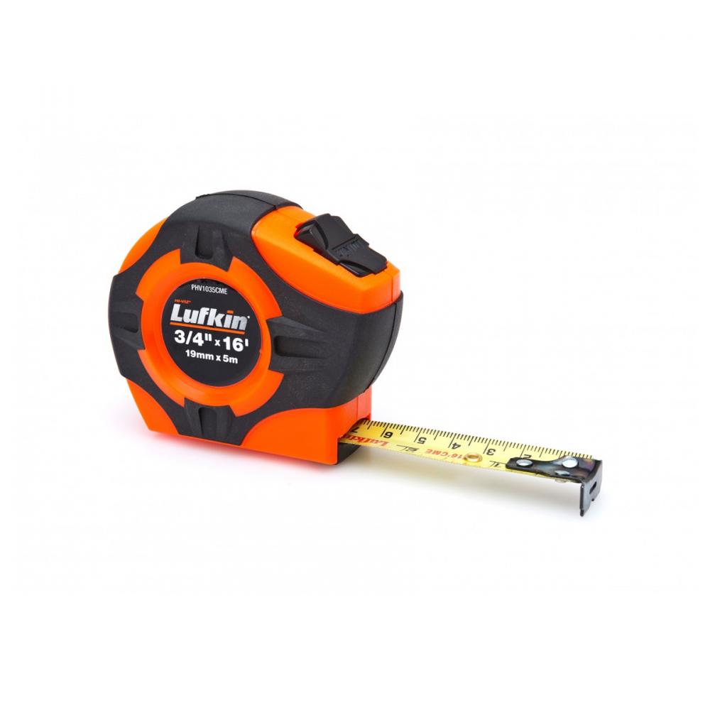 Tape Measure 12ft x 3/4in Imperial Hi-Vis Orange