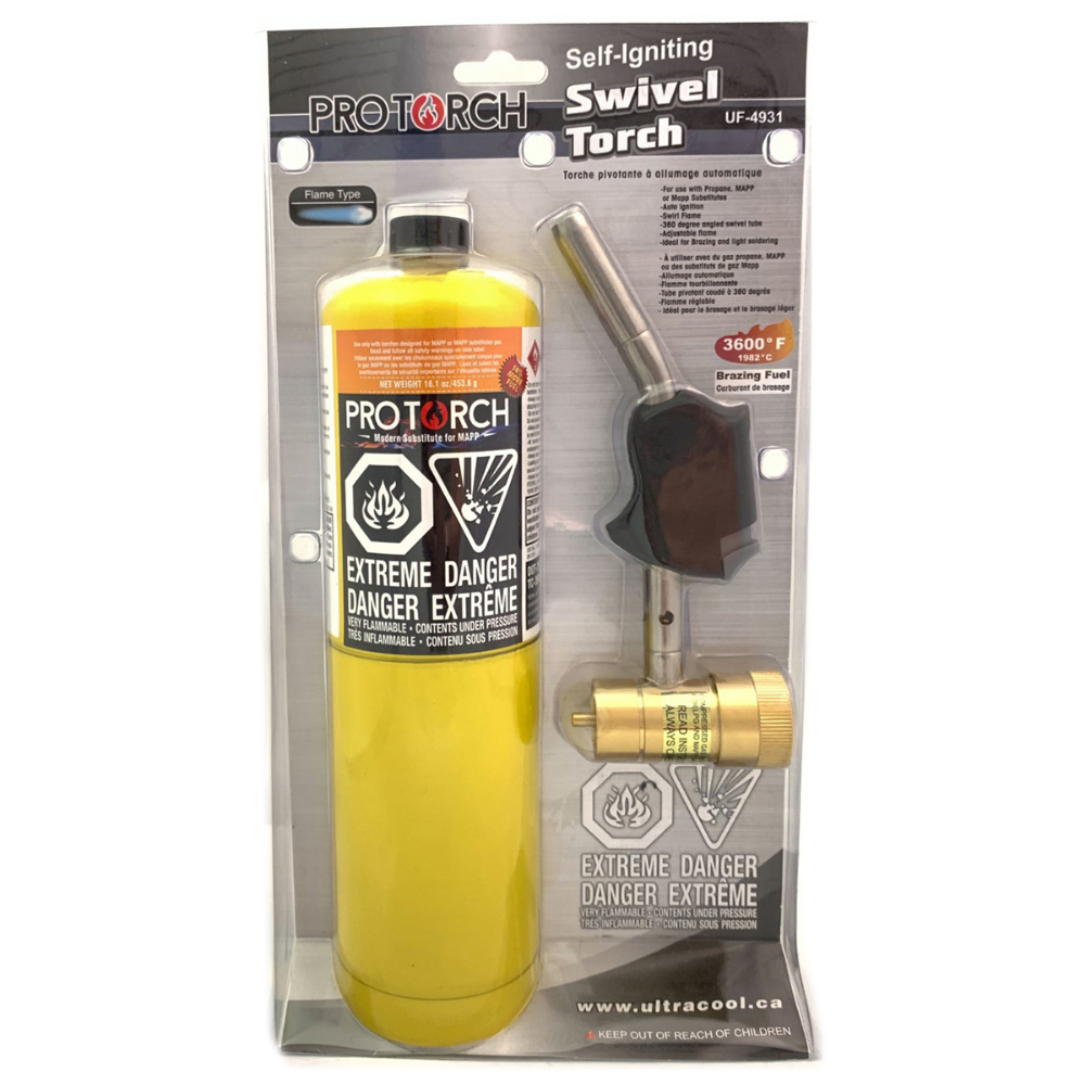 HAZ Pro Torch Self Igniting Swivel Torch Kit