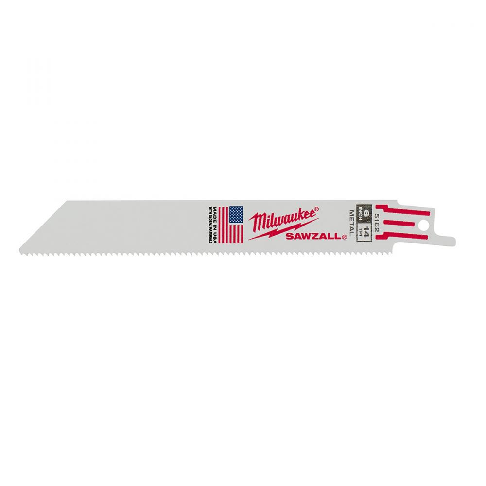 Sawzall Blade 6in x 0.062mm 14T Metal 5/Pk Milwaukee 48-00-5182