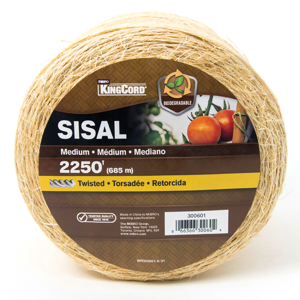 Twisted Sisal Twine Medium 2250&#39; Natural