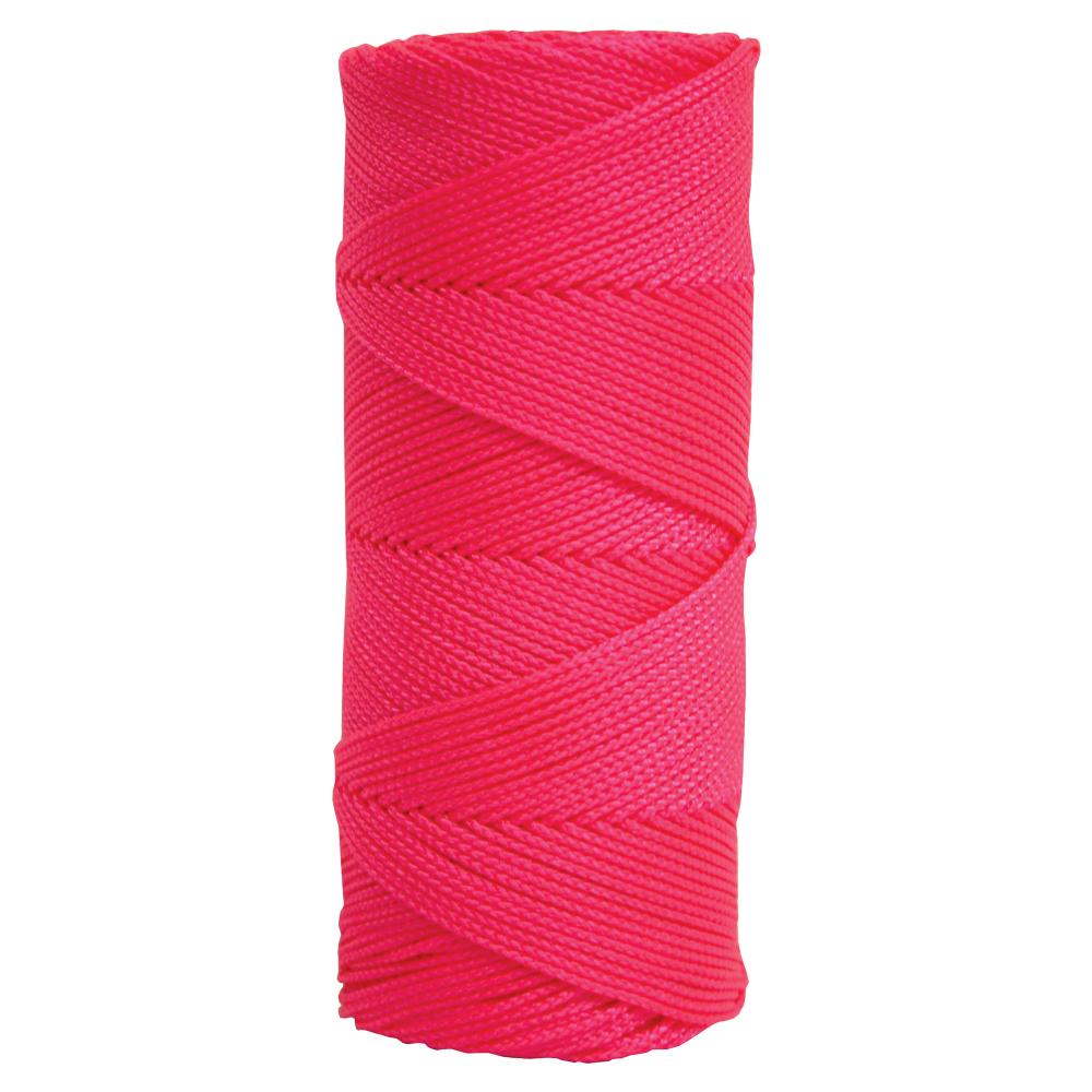 Fluorescent Pink Braided Mason&#39;s Line - 500&#39; Tube