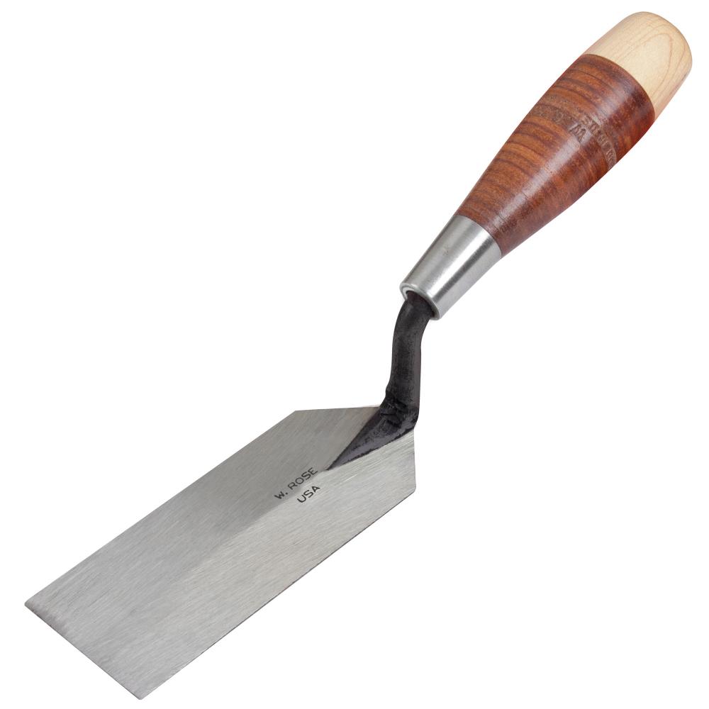 W.Rose™ 5in X2in Margin Trowel W/Leather Handle