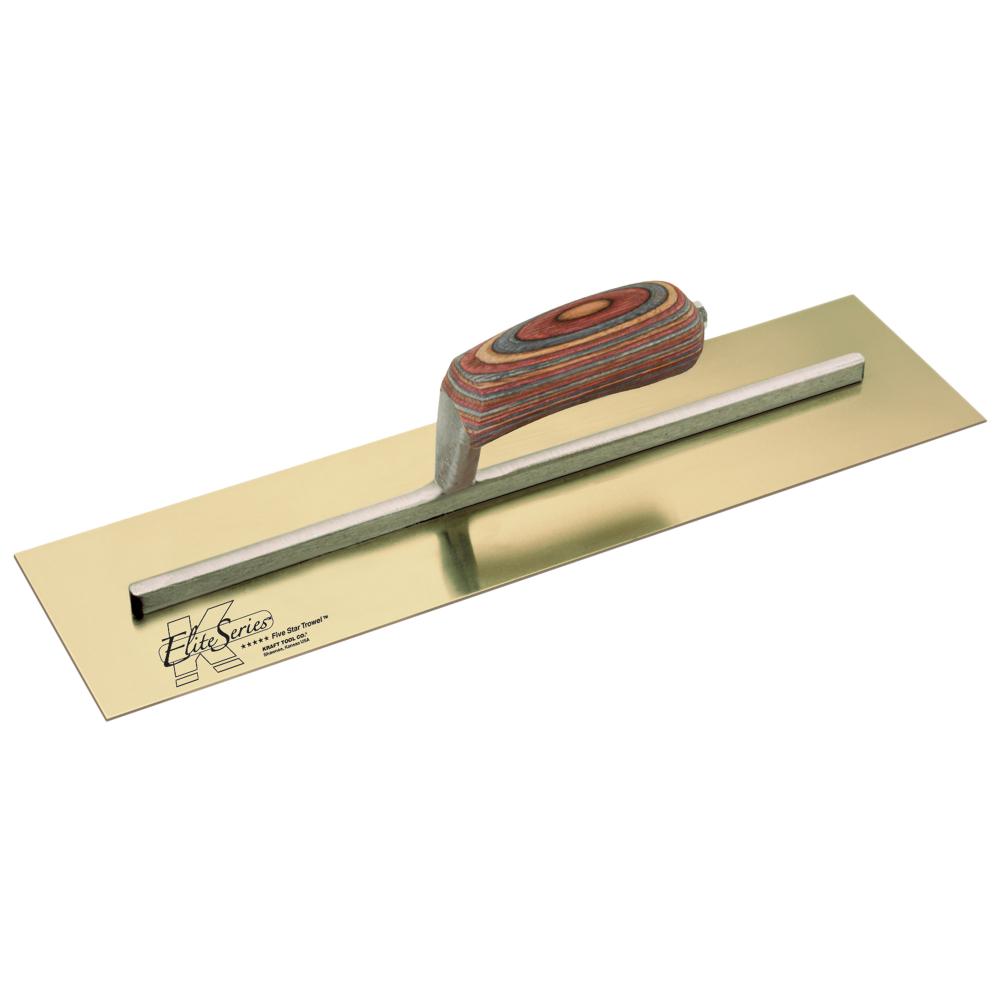 16in X5in Elite Series Five Star™ Golden Ss Finish Trowel W/Laminated Wood Handle