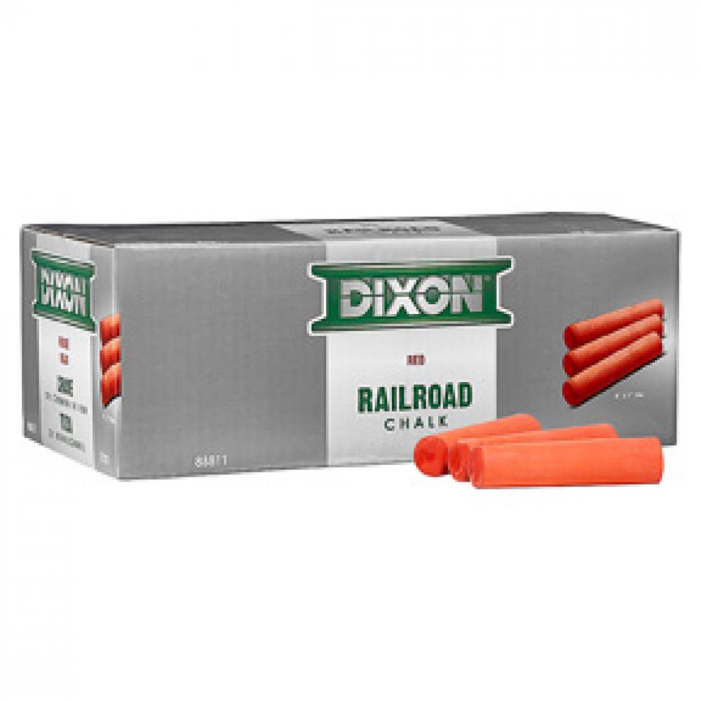 72pk Marking Chalks Dixon Railroad Chalk Red