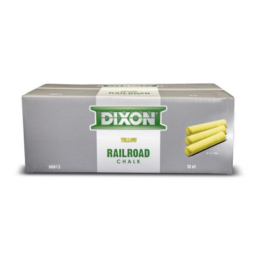 72pk Marking Chalks Dixon Railroad Chalk Yellow