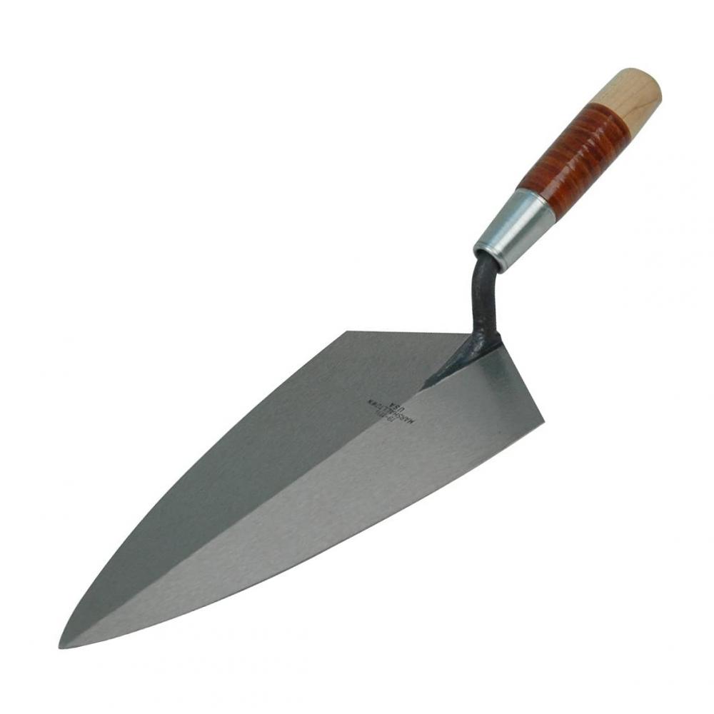 11in Brick Trowel Philadelphia Pattern-Leather Handle