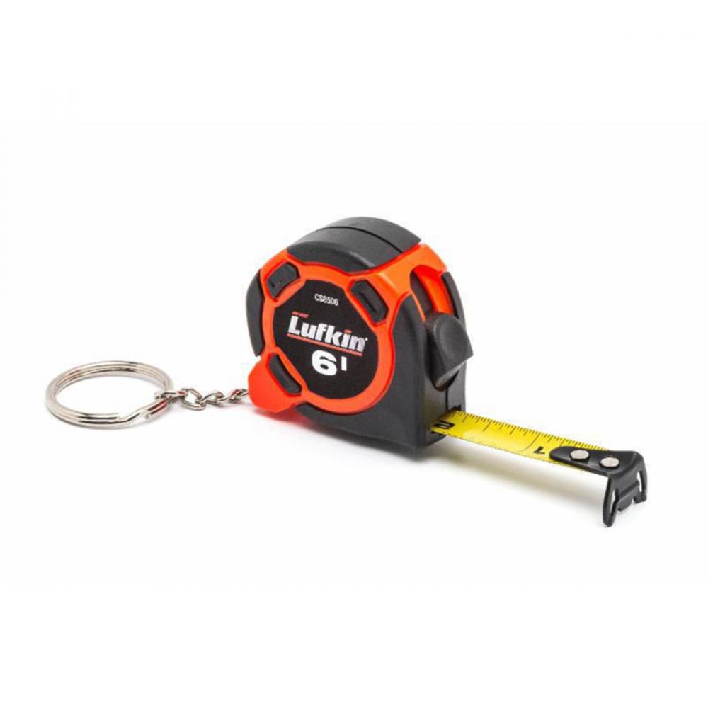 Tape Measure Mini 6ft x ½in Hi-Viz Orange