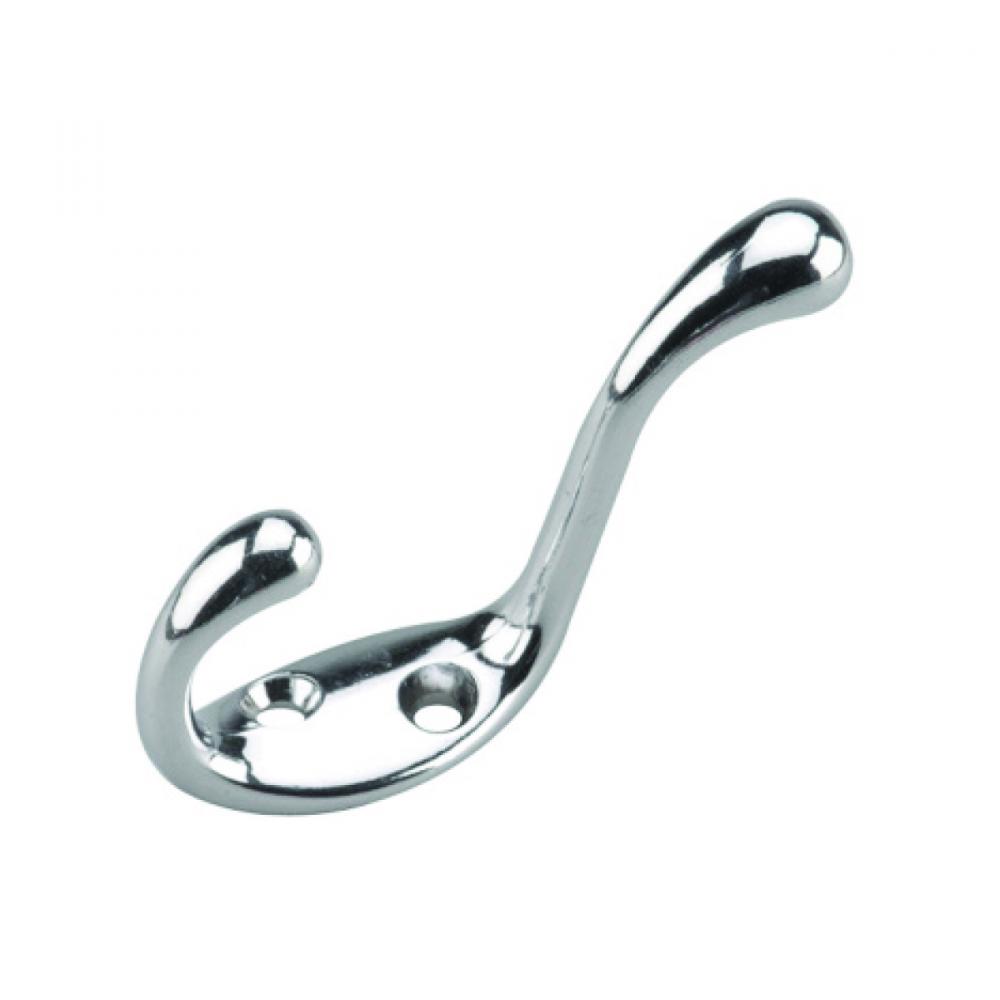 Coat Hook H.D. Chrome 3½in