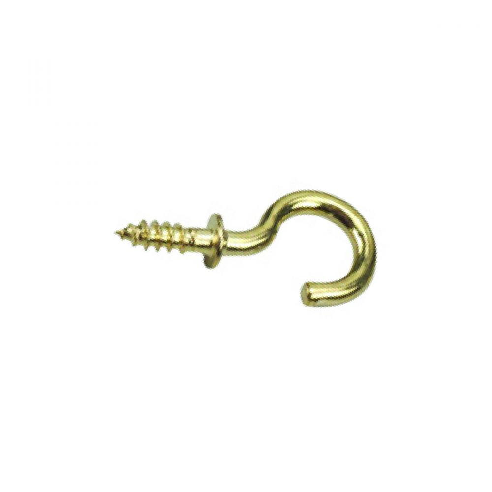 100Pk Cup Hook Brass 7/8In