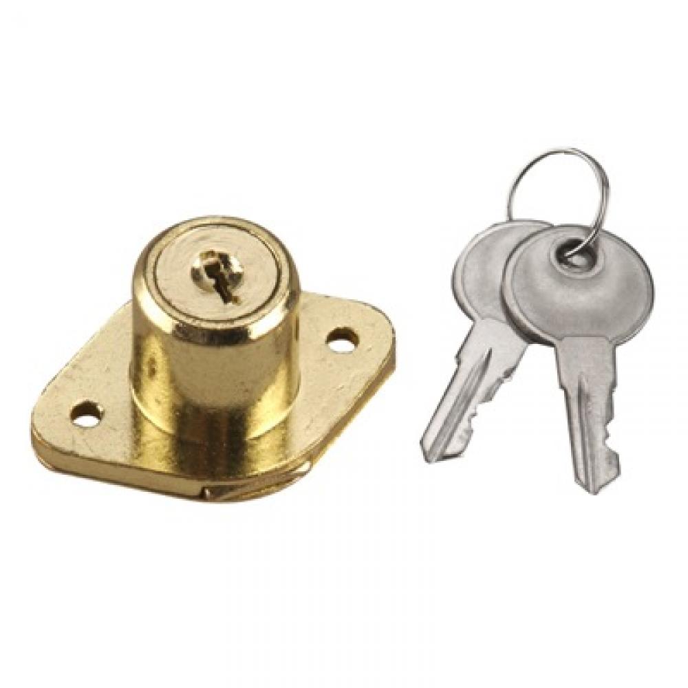 Drawer Lock Brass ¾In 190B-T