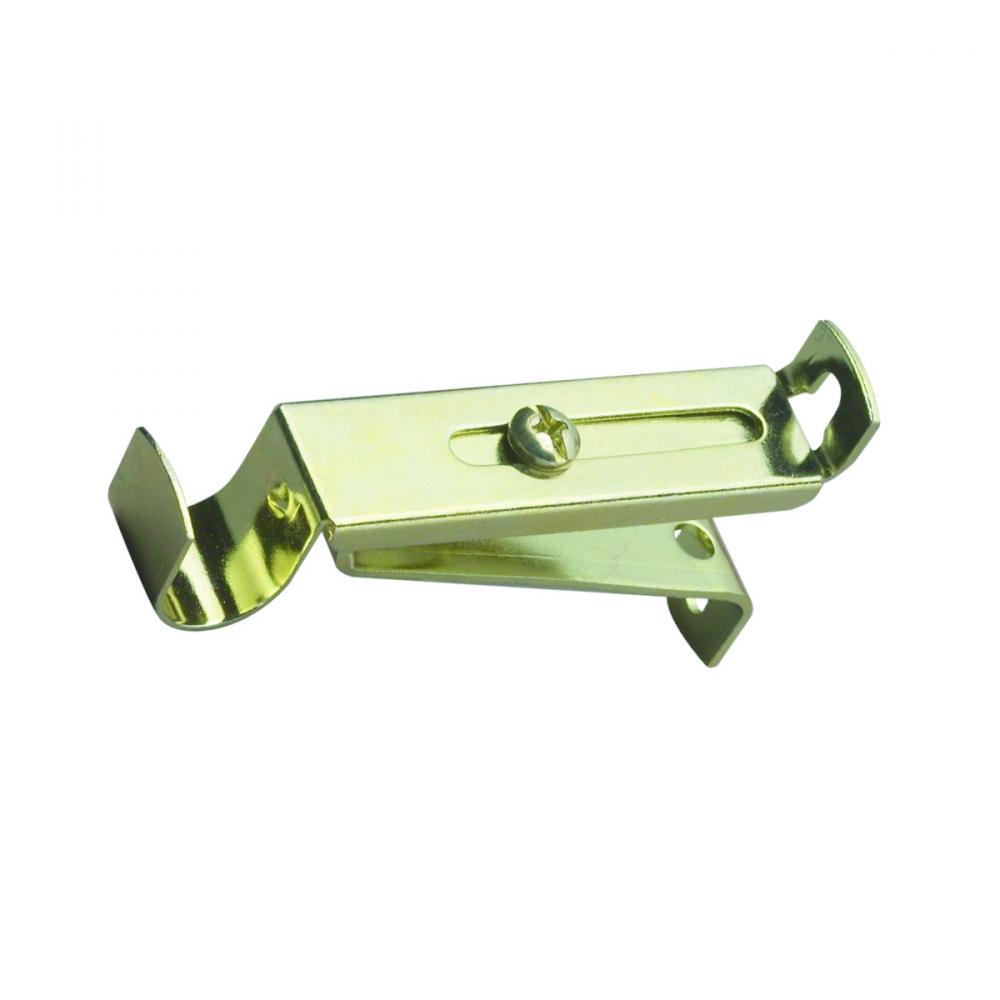 Café Rod Brackets 2.5-3.5in Projection Brass 2/Bag