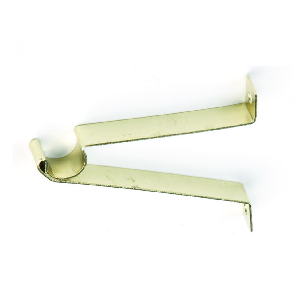 Cafe Rod Bracket 2in Projection Brass 2/Bag