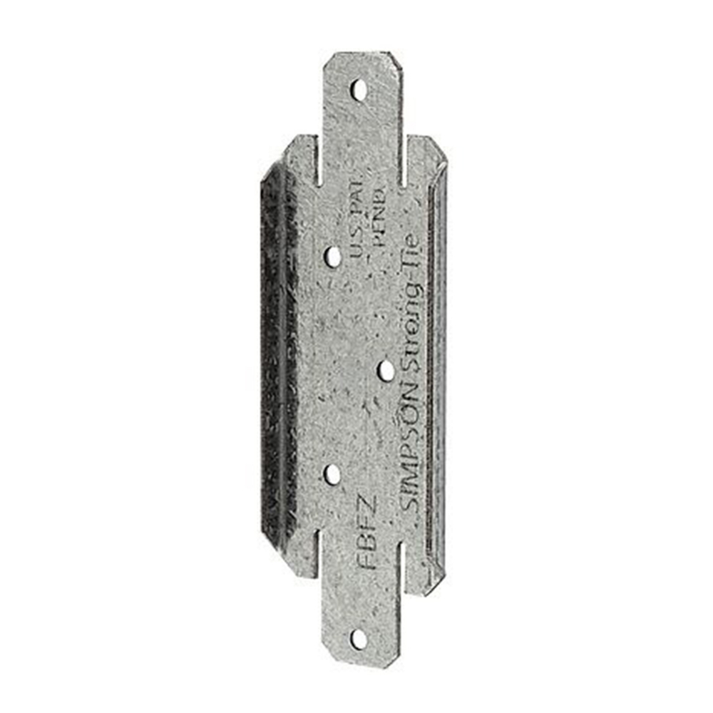 100Pk ZMAX Fence Rail Bracket Flat 18ga.2in x 4in