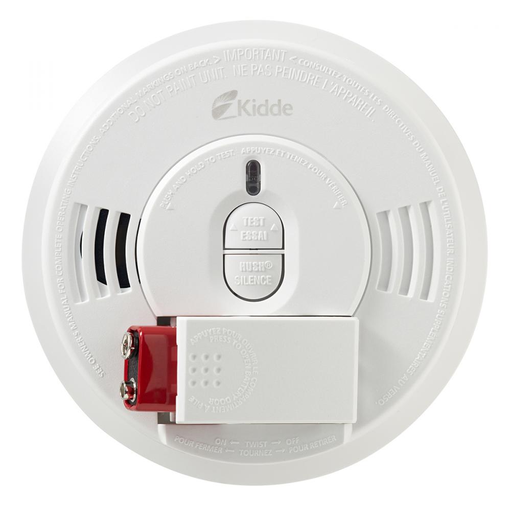 Smoke Alarm with Hush 9V Front Load