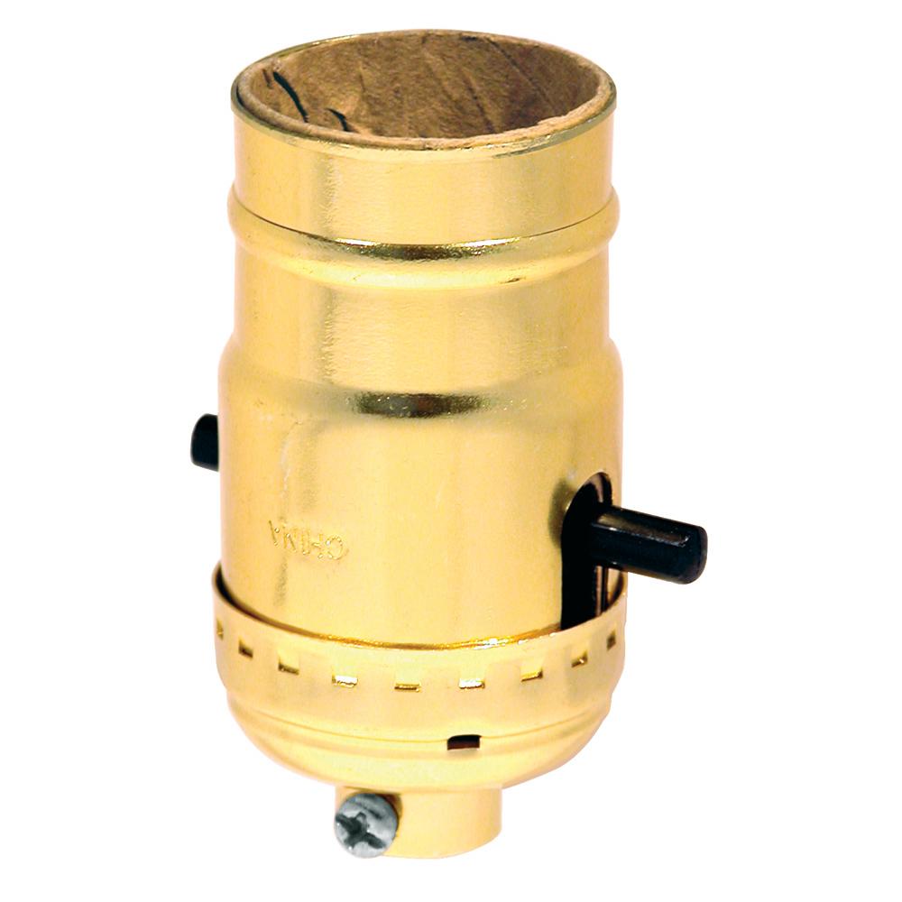 Socket Push-Thru Brite Gilt Bulk (940)