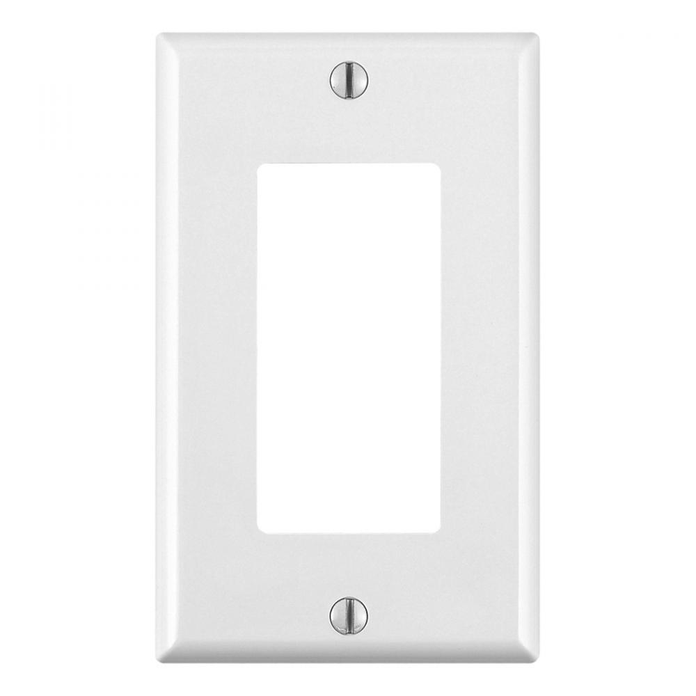 Decora 1-Gang Wall Plate White