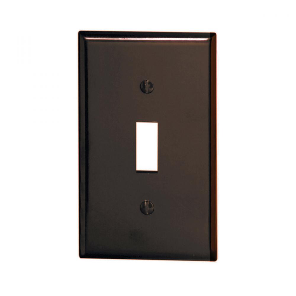 1 Gang Brown Toggle Plate