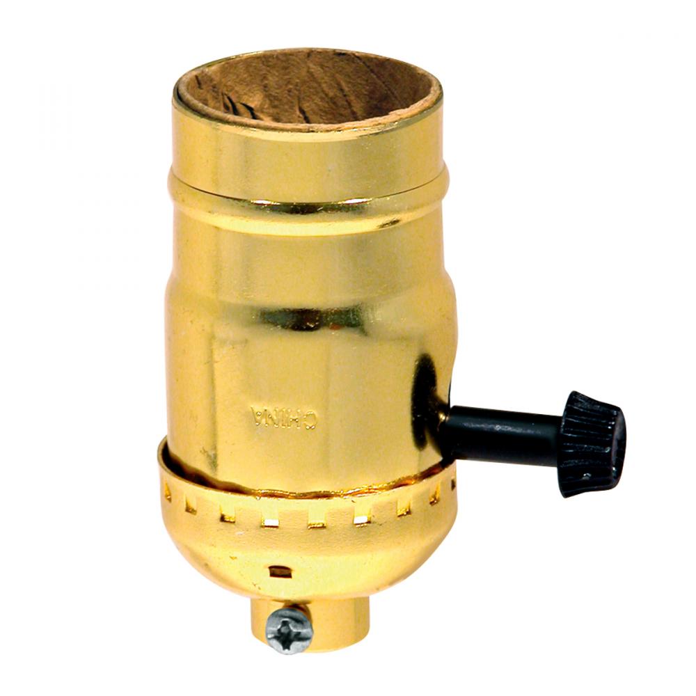 Socket Tri-Light Brass Carded