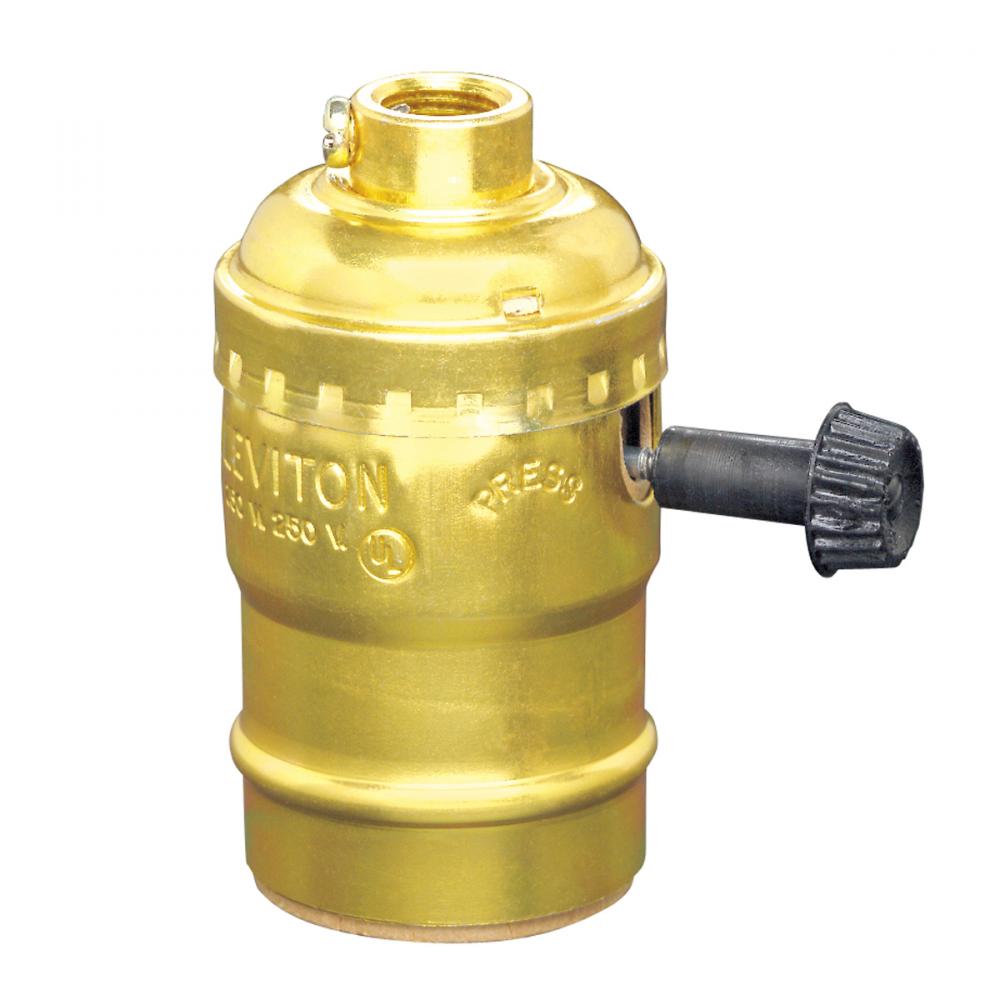 Socket Turn-Knob Brass