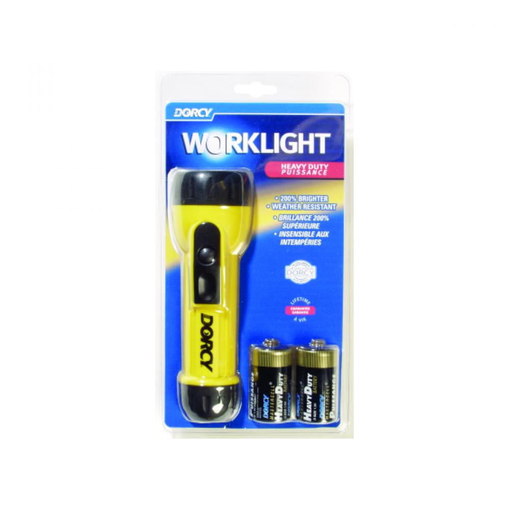 Flashlight/Worklight LED 20 Lumens W/2D Batteries