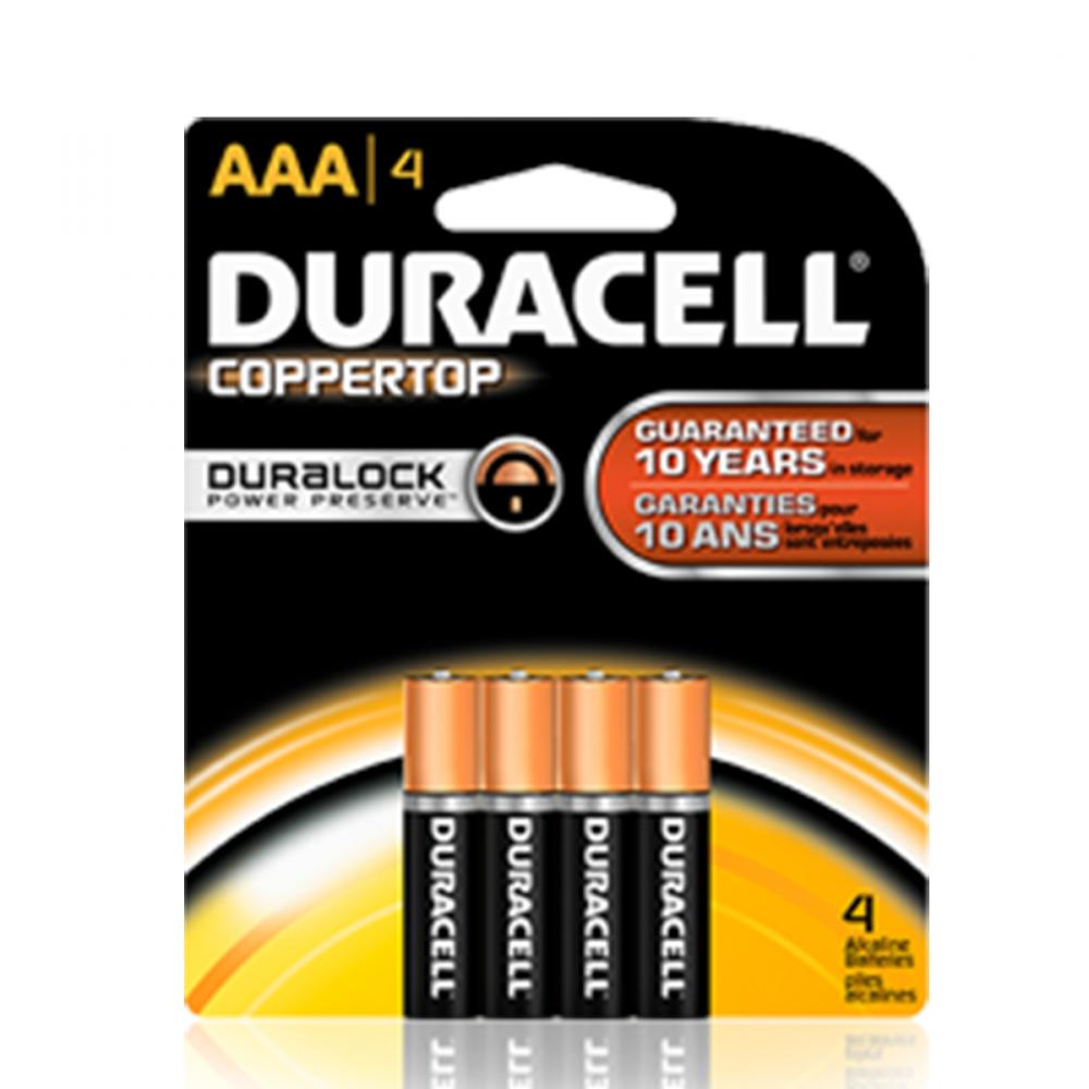 Duracell Alkaline Battery AAA 4/Cd