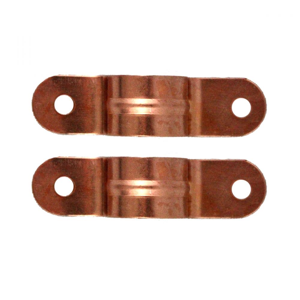 100pk Copper Clad Tube Clips w/Nails 3/4in