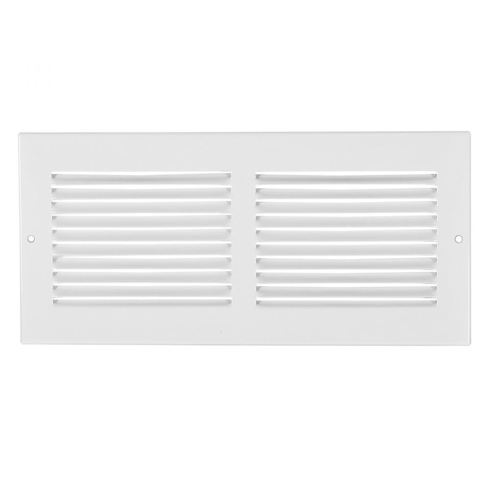 Sidewall Return Air Grille Steel 8 x 6in White