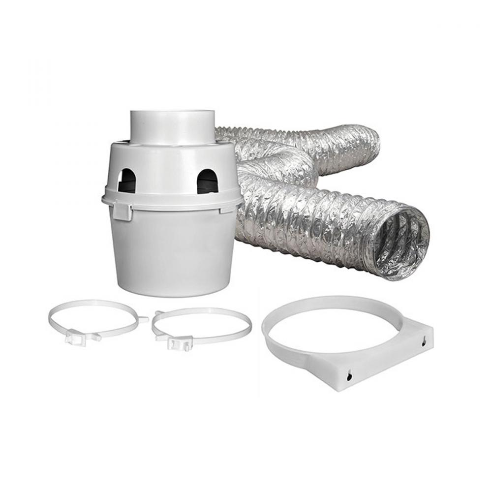 Indoor Aluminum Electric Dryer Vent Kit 4&#34; x 5ft