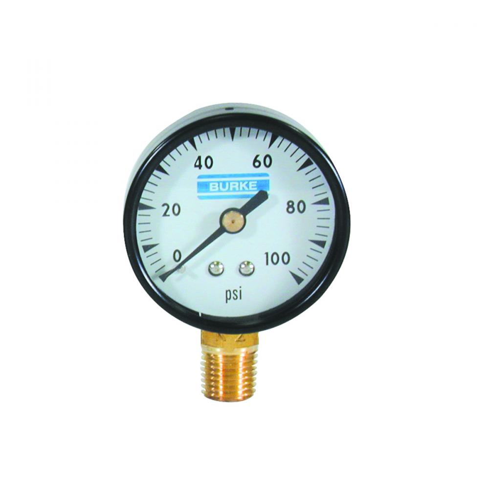 Bottom Mount Gauge ¼In 0-100Psi